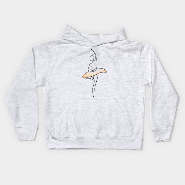 Ballerina Kids Hoodie by quenguyen